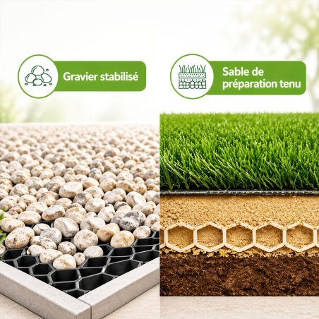 Green Block, stabilisateur sable gravier 5 kg, application jusqu’à 20 m²