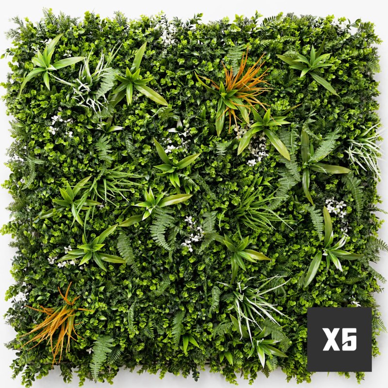 Mur vegetal artificiel brise vue Savane