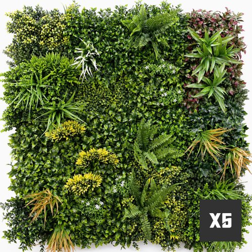 Mur végétal artificiel jungle luxe 5 m² pour salon intérieur