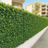 Haie murale lierre artificiel brise vue dense occultant 1m x 1m