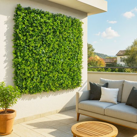 Feuillage artificiel lierre mur décoratif brise vue occultant 1m2