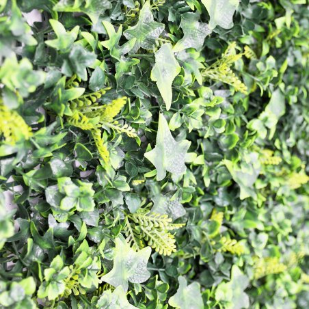 Lot économique 5 murs végétaux artificiels lierre brise vue 1m x 1m