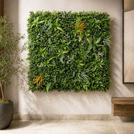 Panneau végétal synthétique Savane 1m² intérieur extérieur