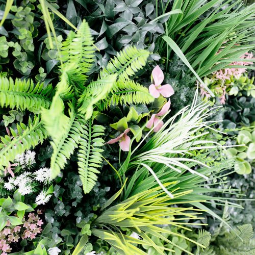 Mur Végétal Artificiel Fleuri Intérieur Effet Luxe Love Room