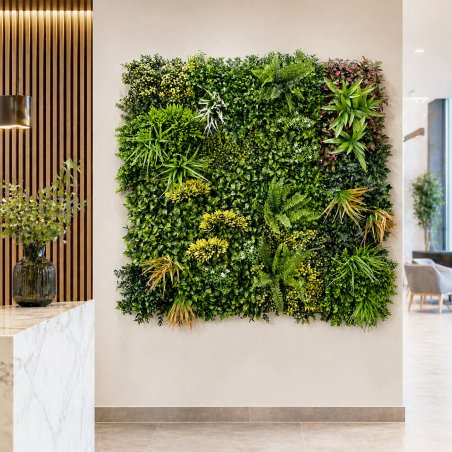 Jungle mur végétal artificiel luxe extérieur terrasse 1m²