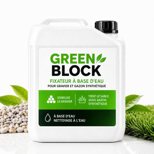 Green Block, stabilisateur sable et gravier 5 kg pour 20 m²