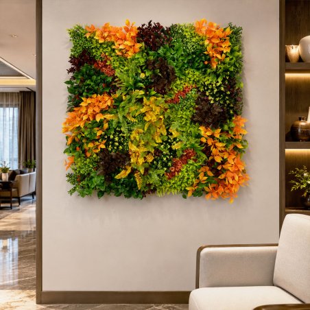 Mur Artificiel Végétal Amazone Automne 1 x 1 m