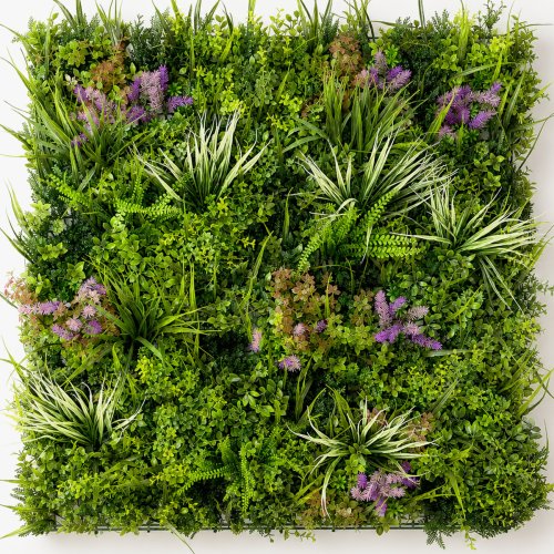 Brise-vue mur végétal artificiel 1 m x 1 m pour balcon et terrasse