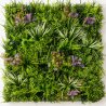 Brise-vue mur végétal artificiel 1 m x 1 m pour balcon et terrasse