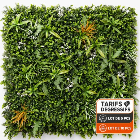 Mur vegetal artificiel brise vue Savane