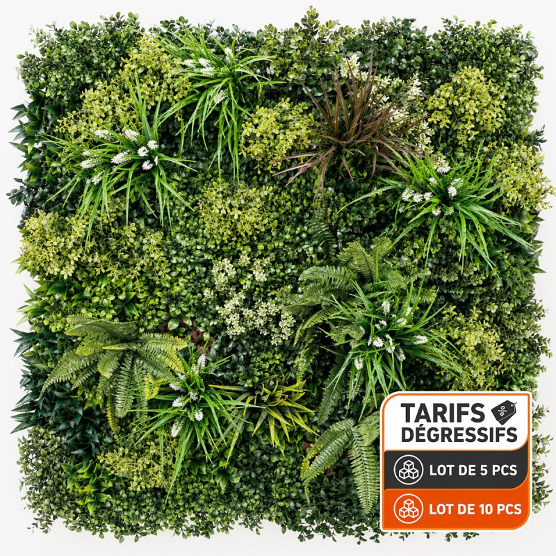 Mur vegetal artificiel brise vue Luxury