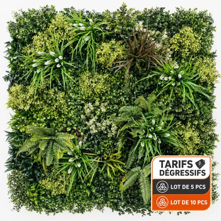 Mur vegetal artificiel brise vue Luxury