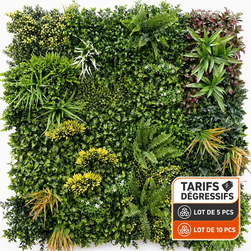 Mur vegetal artificiel brise vue Jungle