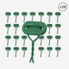 lot 26 attaches canisse vert