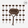 systeme d'attache pour canisses marron
