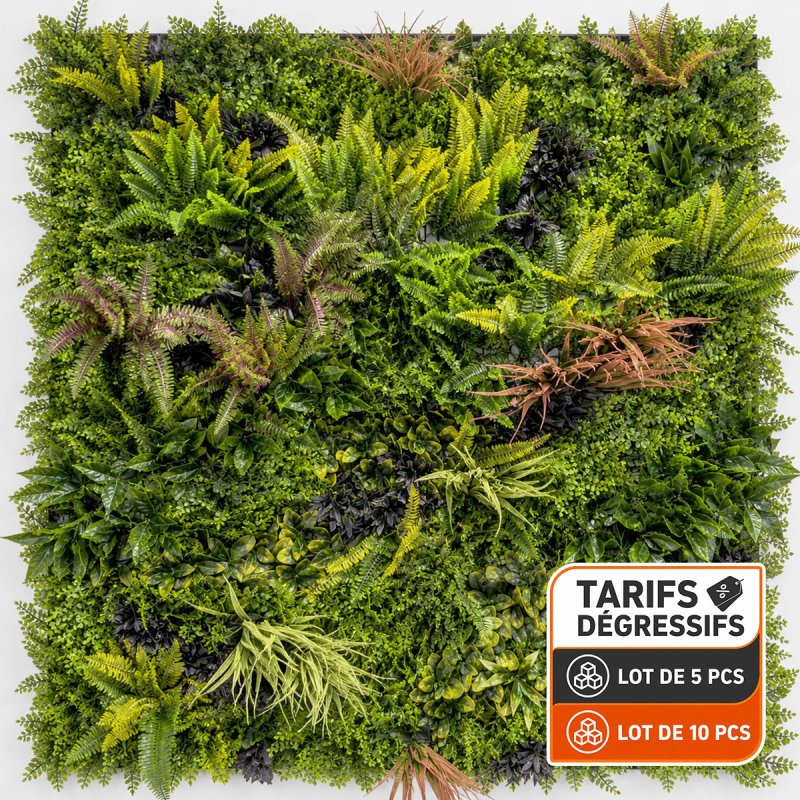 Mur vegetal artificel réel 1m2