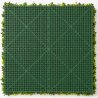 Canopée végétale artificielle de 1 m², dense et sans entretien, à fixer sur une ossature ou une grille métallique.