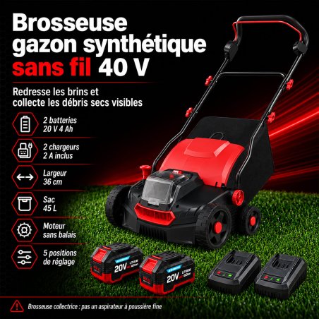 Batterie 20 V 4 Ah pour brosseuse DT2504S, indicateur de charge visible – visuel fabricant