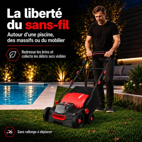 Rouleau de brosse DT2504S, détail des rangées de brins – photo fabricant détourée