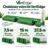 Lots VertEdge : 10, 20 ou 50 profils de 75 cm et 1, 2 ou 5 cartouches de 290 ml