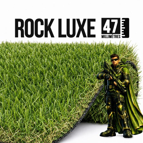 Rock / Luxe 47mm gazon synthétique haut de gamme aspect naturel