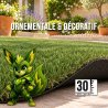 Gazon synthétique Pika 2 m de large – solution jardin économique 30 mm