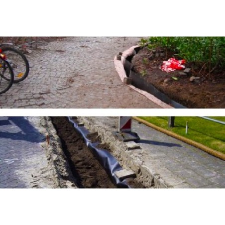 Anti rhizome noir HDPE 0.70Mx5M  MGS 3