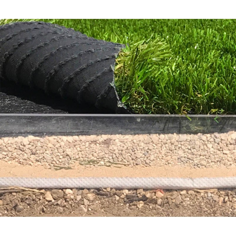 Geotextile bache indechirable speciale terasse sur plots 150grs 1.5Mx25M soit 37.50m2 MGS 2