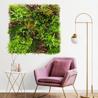 Mur vegetal artificiel brise vue Wood Colors