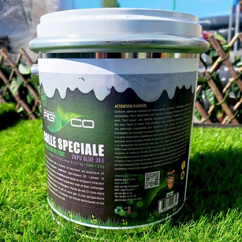 Colle gazon synthetique 3,3 kg pour bande de jonctions ou sols durs 2