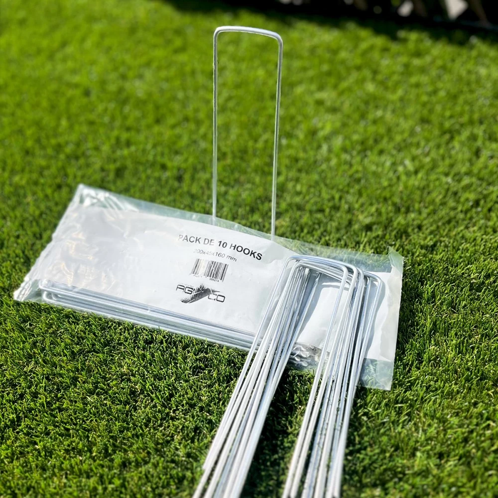 Agrafes métalliques en U du pack de dix hooks MGS pour géotextile