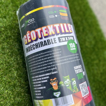 Rouleau de Géotextile 150grs 2Mx50ML soit 100M²