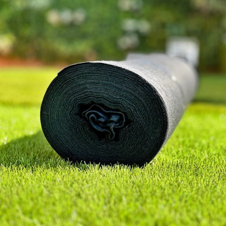 Géotextile 150g/m² noir en rouleau 1,5 m x 10 m