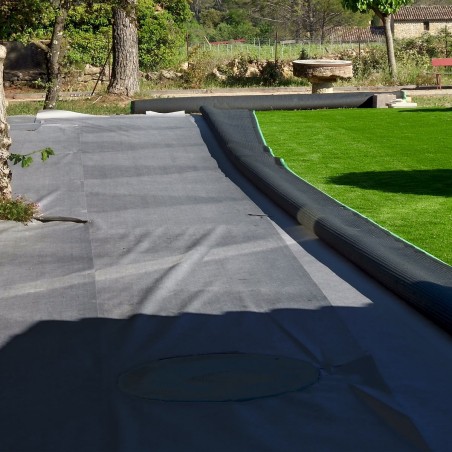 Géotextile jardin 150 gr noir rouleau 1,5x10 m