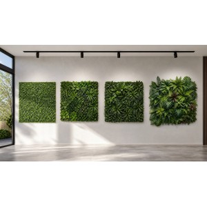 Mur végétal artificiel intérieur extérieur Panneaux 1x1