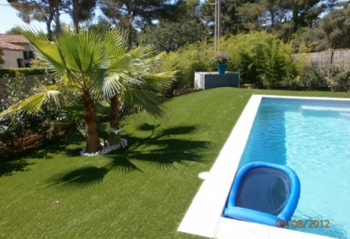 Gazon synthétique piscine Toulon