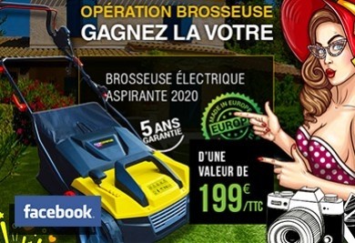 Gagnez votre Brosseuse aspirante pour gazon synthétique.