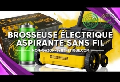 BROSSEUSE SPECIALE GAZON SYNTHETIQUE ASPIRANTE SANS FIL