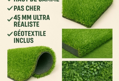Acheter Gazon Synthétique Haut de Gamme ou Pas Cher | Promo 2025