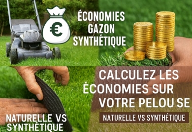Gazon synthétique vs gazon naturel le calculateur d'economie