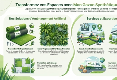 Gazon Synthétique & Murs Végétaux Var (83) | Mon Gazon Synthétique MGS